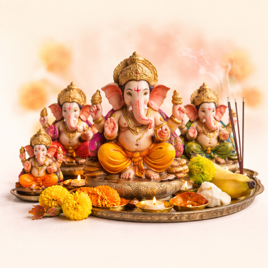 Clay Ganesha Idols